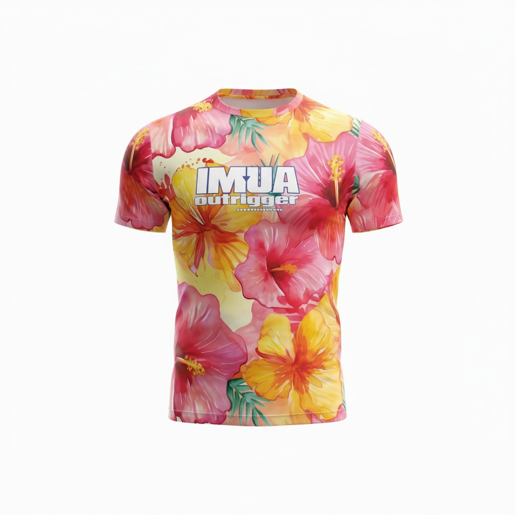Imua Hibiscus Unisex Short Sleeve Jersey - Image 4