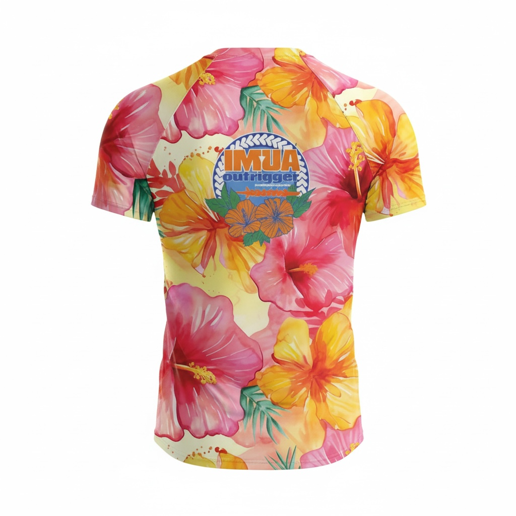 Imua Hibiscus Unisex Short Sleeve Jersey - Image 3