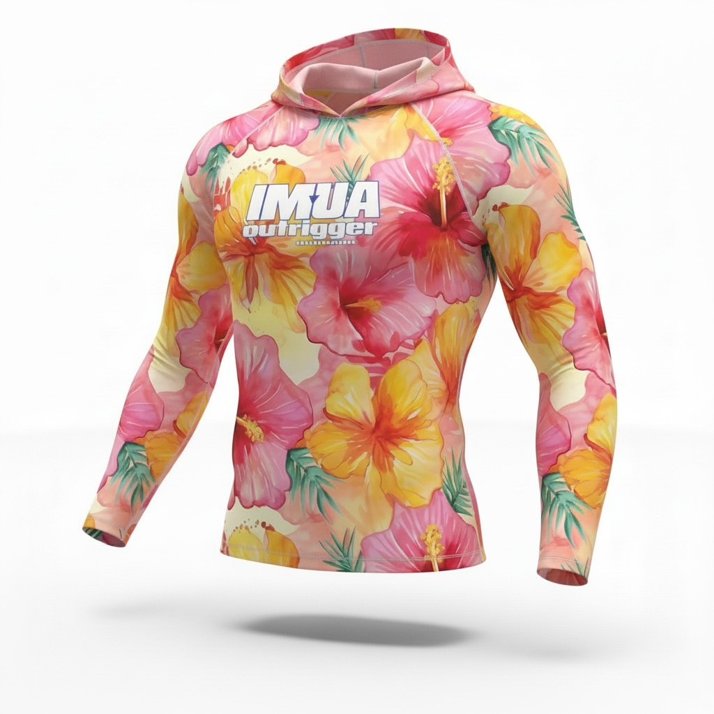 Imua Hibiscus Unisex Hoodie Jersey - Image 3