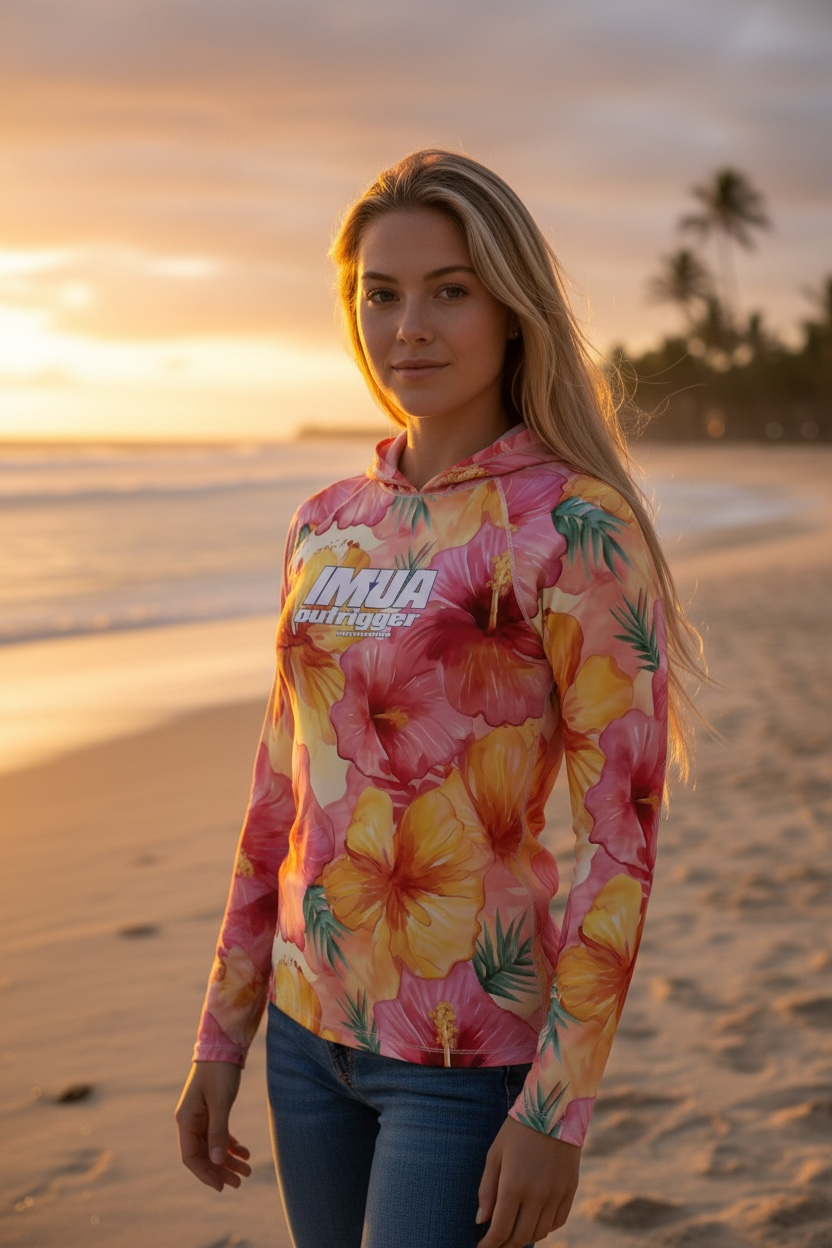 Imua Hibiscus Unisex Hoodie Jersey