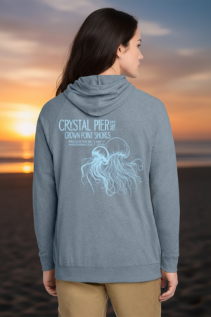 Crystal Pier 2026 Featherweight French Terry Full-zip Hoodie (Pre-order)