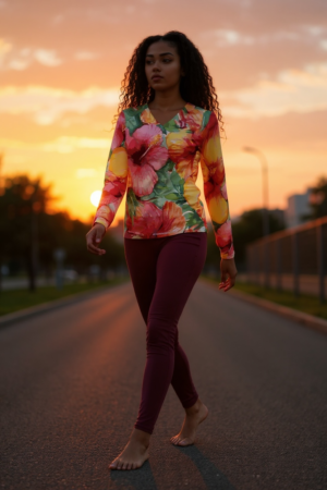 Hibiscus Women's Long Sleeve