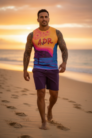 ADR 2026 Men's Sunset Orange Sleeveless