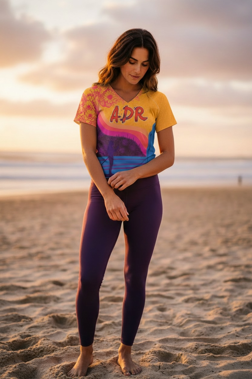 ADR 2026 Women's Sunset Orange Short Sleeve